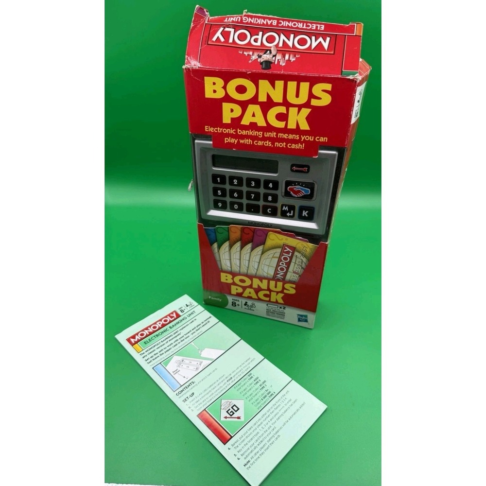 Monopoly Electronic Banking Unit And 6 Cards Bonus Pack